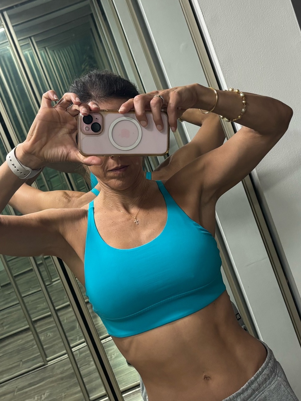 Women's Turquoise Blue Sports Bra